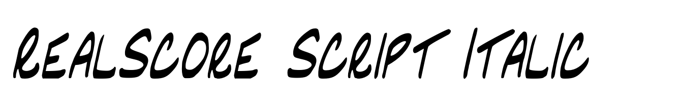 RealScore Script Italic